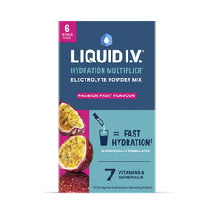 Image 1 for Liquid I.V. Hydration Electrolyte Powder Mix Passion Fruit 6 Sachets