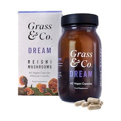 Grass & Co. DREAM Reishi Mushrooms with Magnesium + Sage, 60 Vegan Capsules