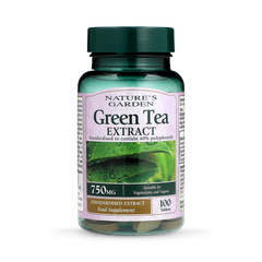 Image 1 for Nature's Garden Green Tea Extract 750mg 100 Tablets