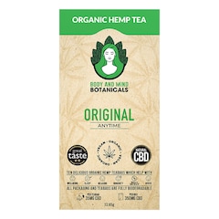 Body & Mind Botanicals CBD Hemp Tea Original 10 Tea Bags