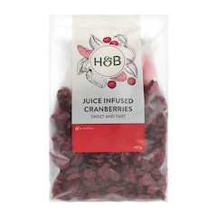 Holland & Barrett Juice Infused Cranberries 420g