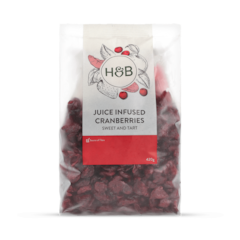 Juice Infused Cranberries 420g