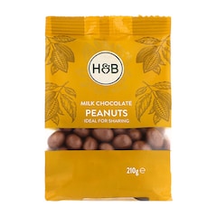 Holland & Barrett Milk Chocolate Peanuts 210g