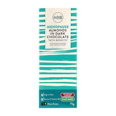 Menopause Crushed Almonds in Dark Chocolate with Benefits 75g