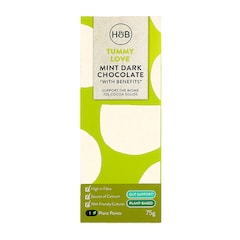 Holland & Barrett Tummy Love Mint Dark Chocolate with Benefits 75g