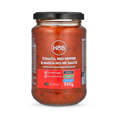 Tomato, Red Pepper & Masca-No-Ne Sauce 340g