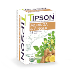 Organic Infusion Moringa Ginger (25 Enveloped Tea Bags)