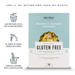 Deli Italia Ricotta & Spinach Gluten Free Tortelloni 250g