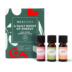Miaroma A Daily Boost of Energy Trio of Pure Essential Oils 3 x 10ml