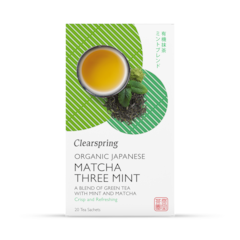 Organic Japanese Matcha Mint, Green Tea 20 Tea Bags