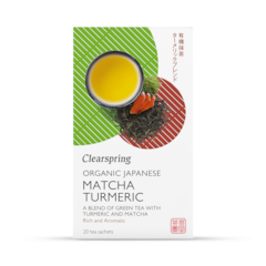 Organic Japanese Matcha Turmeric, Green Tea 20 Tea Bags