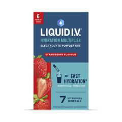 Image 1 for Liquid I.V. Hydration Electrolyte Powder Mix Strawberry Flavour 6 Sachets