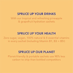 Spruce Pineapple & Grapefruit Water Infusions (12 Sachets)