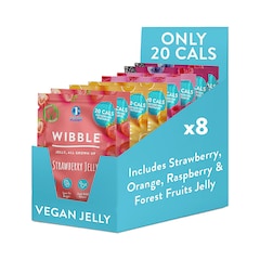 Vegan Variety Pack Jelly Crystals (Raspberry, Forest Fruits, Strawberry and Orange) 456g