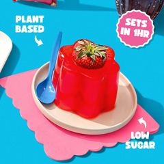 Image 4 for Vegan Variety Pack Jelly Crystals (Raspberry, Forest Fruits, Strawberry & Orange) 456g