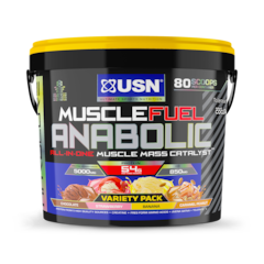 Muscle Fuel Anabolic Variety Pack Chocolate, Strawberry, Banana, Caramel 4kg