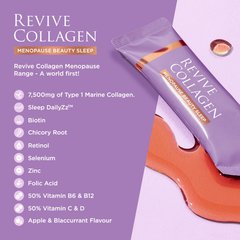 Image 3 for Menopause Beauty Sleep Hydrolysed Marine Collagen 7,500mgs 28 days Supply