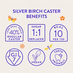 Bonraw Natural Sweetener Silver Birch Caster 200g