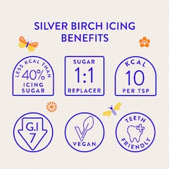 Bonraw Natural Sweetener Silver Birch Icing 200g