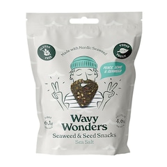 Wavy Wonders Seaweed & Seed Snack Sea Salt 30g