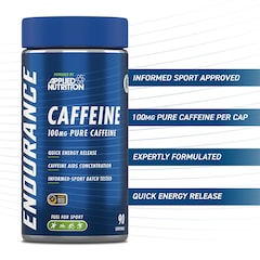 Applied Nutrition Pure Caffeine 100mg x 90 Capsules