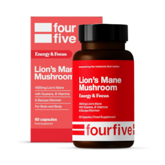 Fourfive Energy & Focus Lion's Mane 4000mg 60 Capsules