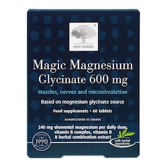 New Nordic Magic Magnesium Glycinate 600mg 60 Tablets