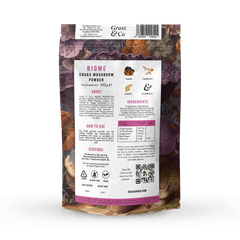 Image 2 for BIOME Chaga Mushrooms Powder with Turmeric + Ginger 100g