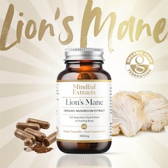 Organic Lion’s Mane Mushroom Extract 60 Vegan Capsules
