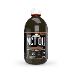 Image 1 for Medium Chain Triglycerides (MCT) Oil with Hazelnut Flavour 500ml