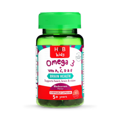Image 1 for Kids Omega 3 Fish Oil Blackcurrant Flavour Chewable 60 Capsules