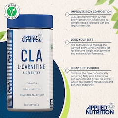 Applied Nutrition CLA L-Carnitine & Green Tea 100 Capsules