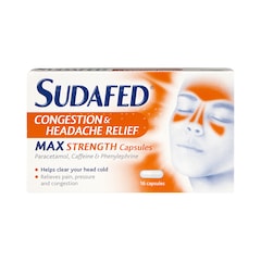 Congestion & Headache Relief Max Strength 16 Capsules