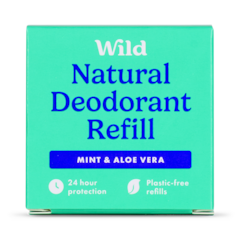 Image 1 for WILD Mint & Aloe Natural Deodorant Refill 40g