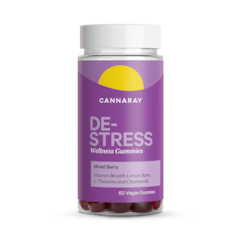 Cannaray De-Stress Mixed Berry 60 Gummies