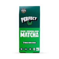 Perfect Ted Organic Matcha Green Tea Powder Sticks x7