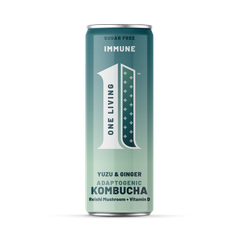 Image 2 for One Living IMMUNE Yuzu & Ginger Kombucha 12x250ml
