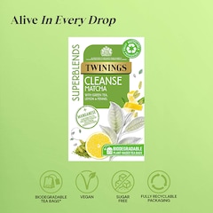 Superblends Cleanse Matcha Tea 20 Tea Bags
