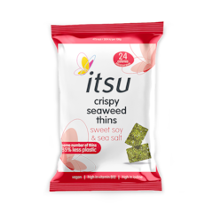 Itsu Sweet Soy & Sea Salt Crispy Seaweed Thins 5g