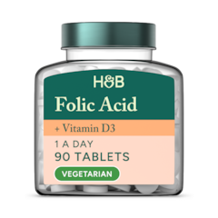 Folic Acid & Vitamin D3 90 Tablets