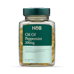 Oil of Peppermint 200mg 60 Capsules