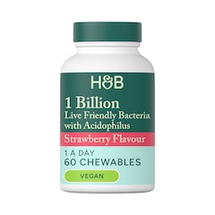 Live Friendly Bacteria Strawberry Flavour 60 Chewable Tablets