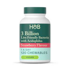 Chewable Acidophilus Strawberry (3 Billion) 120 Tablets