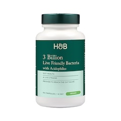 Live Friendly Bacteria with Acidophilus 3 Billion 60 Capsules