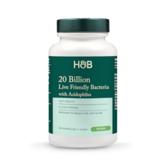 Live Friendly Bacteria 20 Billion 60 Capsules