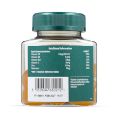 Image 2 for Kids Vitamin C Immune Support Orange Flavour 30mg 30 Gummies