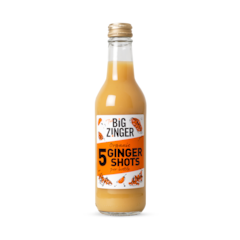 Big Zinger Organic Apple & Ginger Juice 330ml (5x Shots)