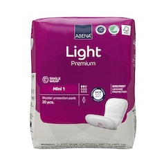 Light Mini 1, 180ml Absorbency, 20 Incontinence Pads