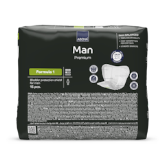 Man Formula 1 Premium, 450ml Absorbency, 15 Incontinence Pads