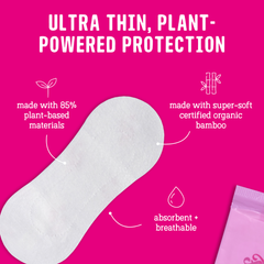 Image 2 for Bamboo Daily Panty Liners Wrapped + Ultra Thin (96 Liners)